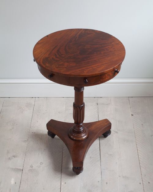 WILLIAM IV SMALL MAHOGANY DRUM TABLE - ADDITIONAL PHOTO 8
