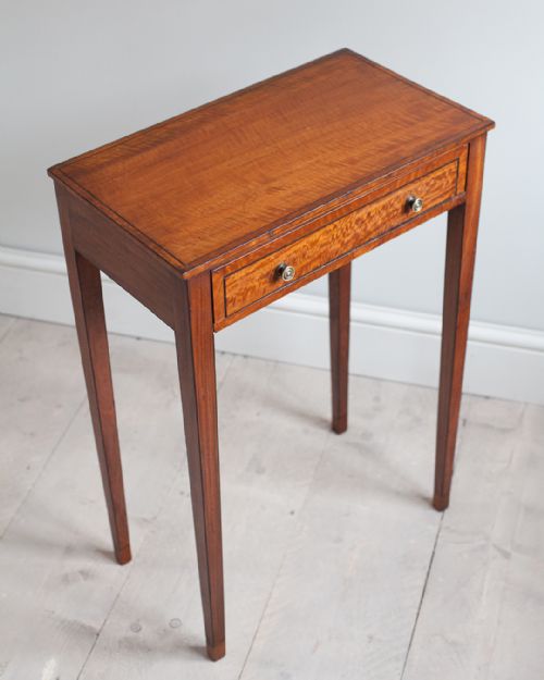 GEORGE III SATINWOOD WORK TABLE - ADDITIONAL PHOTO 3