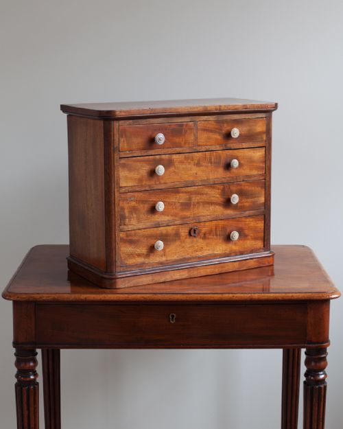 19th century miniature chest of drawers - CATEGORY: ANTIQUE CUPBOARDS - DATED 19TH CENTURY