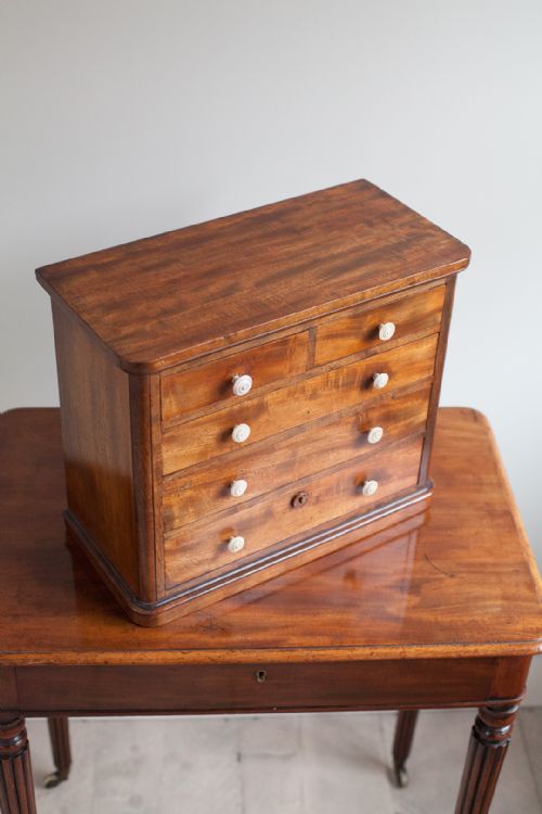 19TH CENTURY MINIATURE CHEST OF DRAWERS - ADDITIONAL PHOTO 2