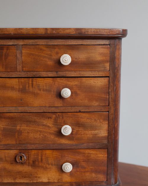 19TH CENTURY MINIATURE CHEST OF DRAWERS - ADDITIONAL PHOTO 4
