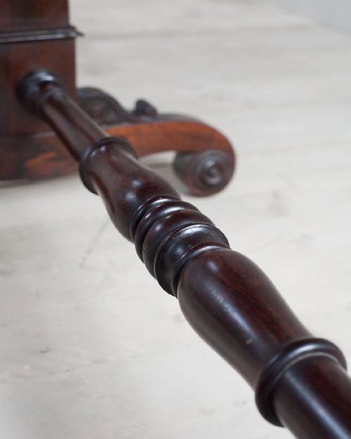 FINE QUALITY LATE REGENCY ROSEWOOD STRETCHER TABLE - ADDITIONAL PHOTO 6