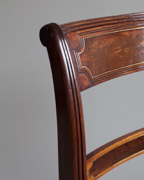 SET OF 8 LATE REGENCY MAHOGANY DINING CHAIRS - ADDITIONAL PHOTO 5