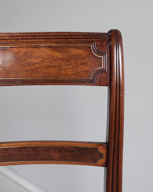 SET OF 8 LATE REGENCY MAHOGANY DINING CHAIRS - ADDITIONAL PHOTO 6