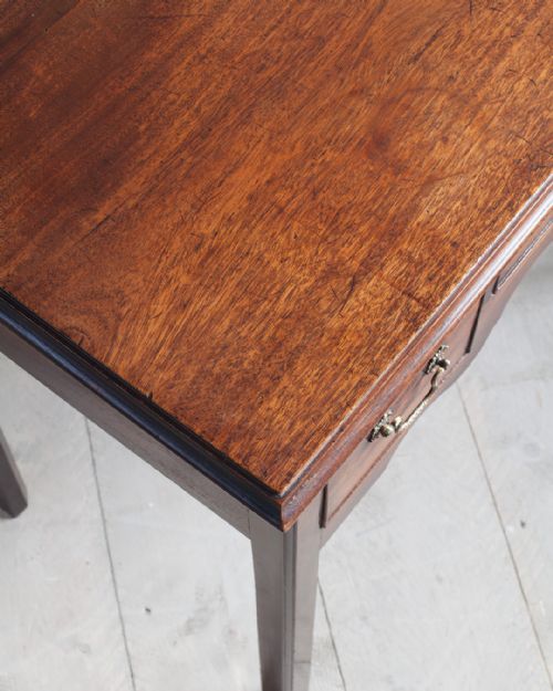 GEORGE III MAHOGANY LOWBOY - ADDITIONAL PHOTO 5