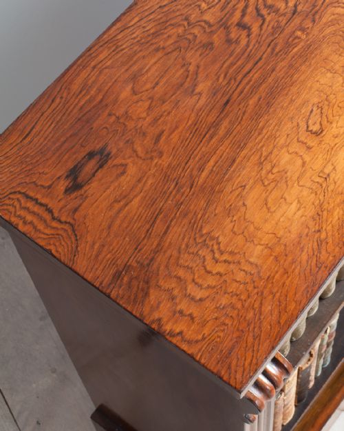 SMALL WILLIAM IV ROSEWOOD DWARF OPEN BOOKCASE - ADDITIONAL PHOTO 6