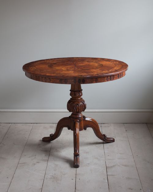 superb mid 19th century italian parquetry centre table - CATEGORY: ANTIQUE TABLES - DATED 19TH CENTURY