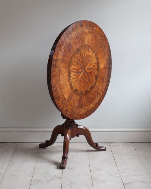 SUPERB MID 19TH CENTURY ITALIAN PARQUETRY CENTRE TABLE - ADDITIONAL PHOTO 1