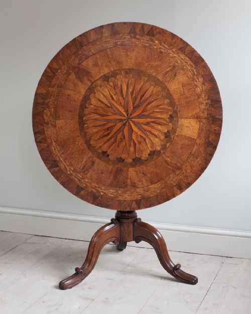 SUPERB MID 19TH CENTURY ITALIAN PARQUETRY CENTRE TABLE - ADDITIONAL PHOTO 2