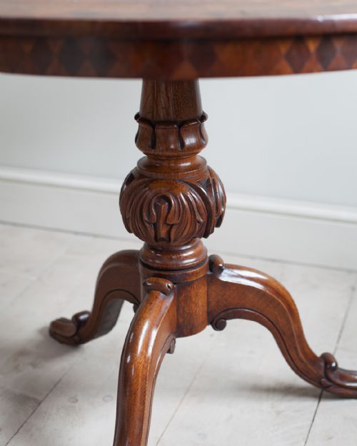 SUPERB MID 19TH CENTURY ITALIAN PARQUETRY CENTRE TABLE - ADDITIONAL PHOTO 3