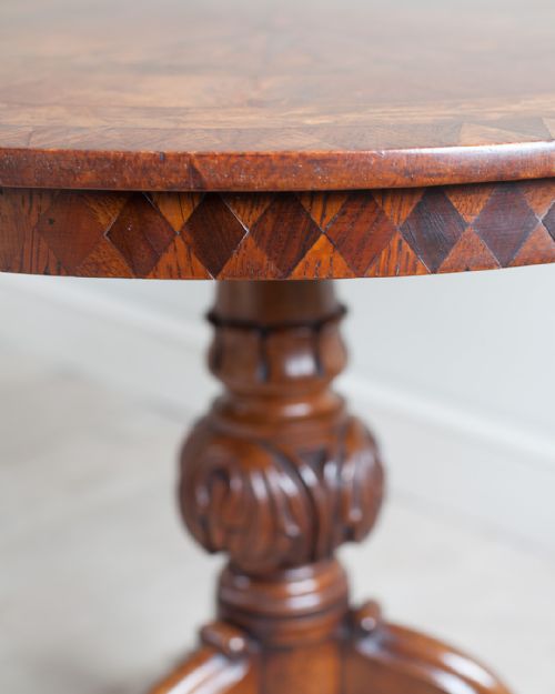 SUPERB MID 19TH CENTURY ITALIAN PARQUETRY CENTRE TABLE - ADDITIONAL PHOTO 4