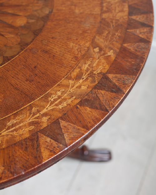 SUPERB MID 19TH CENTURY ITALIAN PARQUETRY CENTRE TABLE - ADDITIONAL PHOTO 5
