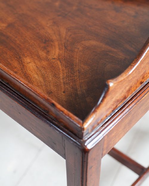 GEORGIAN MAHOGANY TRAY ON STAND COFFEE TABLE - ADDITIONAL PHOTO 7