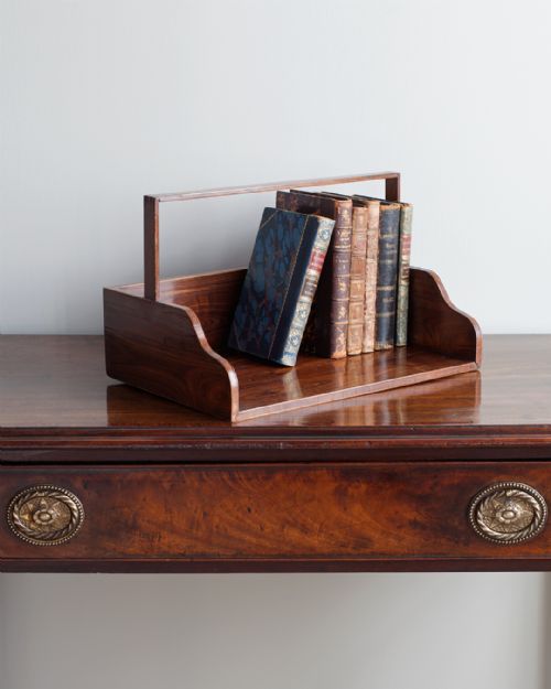 charming late 18th century kingwood book carrier - CATEGORY: ANTIQUE MISCELLANEOUS - DATED 18TH CENTURY