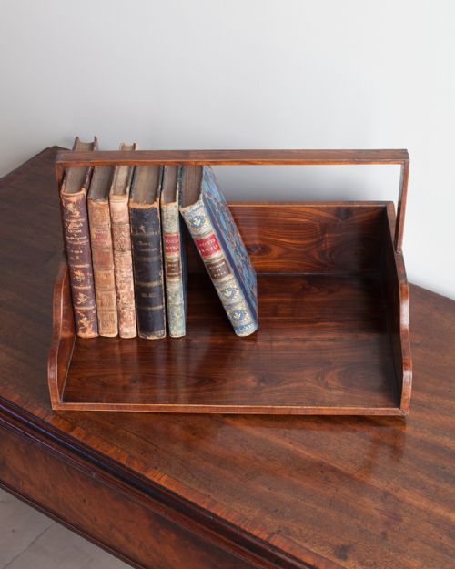 CHARMING LATE 18TH CENTURY KINGWOOD BOOK CARRIER - ADDITIONAL PHOTO 2