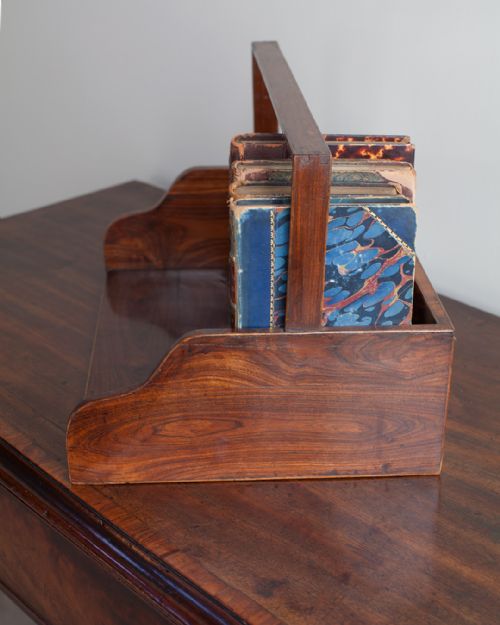 CHARMING LATE 18TH CENTURY KINGWOOD BOOK CARRIER - ADDITIONAL PHOTO 4