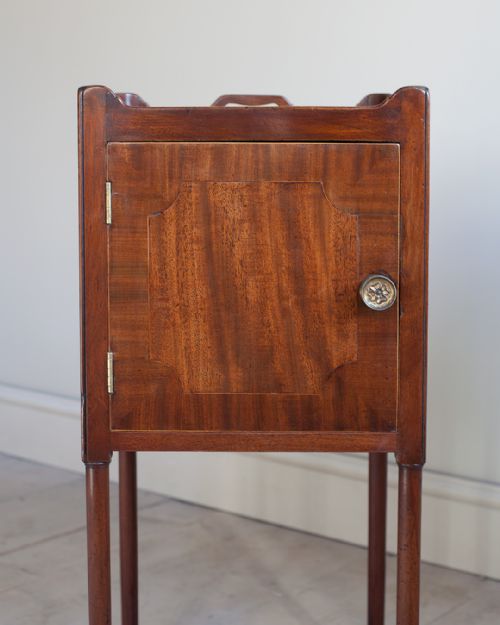 PAIR OF EARLY 19TH CENTURY MAHOGANY BEDSIDE CUPBOARDS - ADDITIONAL PHOTO 3