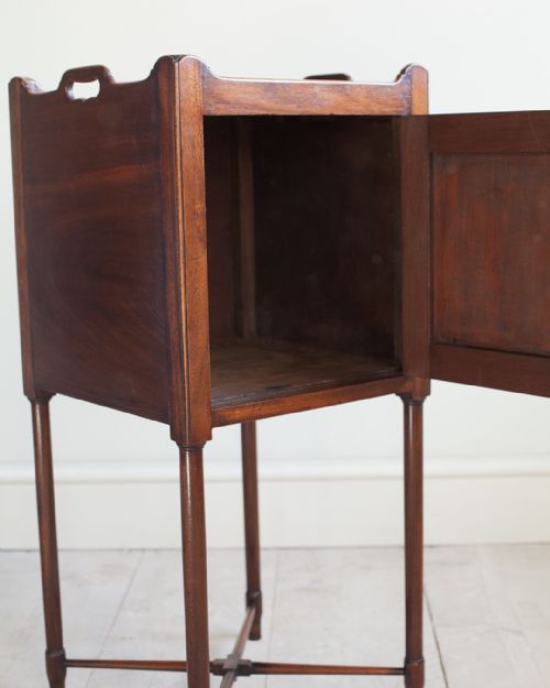 PAIR OF EARLY 19TH CENTURY MAHOGANY BEDSIDE CUPBOARDS - ADDITIONAL PHOTO 7