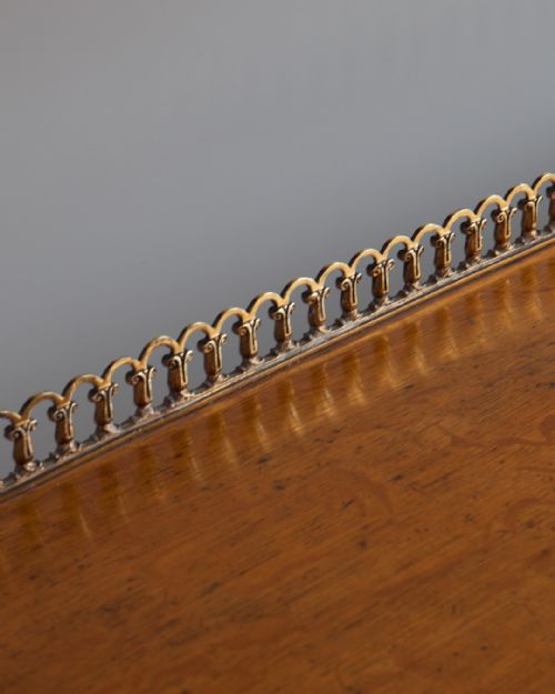 19TH CENTURY GOLDEN OAK OPEN BOOKCASE - ADDITIONAL PHOTO 7