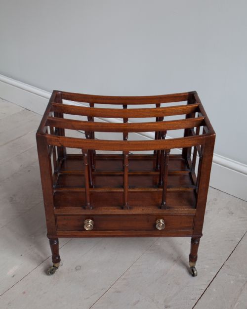FINE QUALITY REGENCY MAHOGANY CANTERBURY - ADDITIONAL PHOTO 1