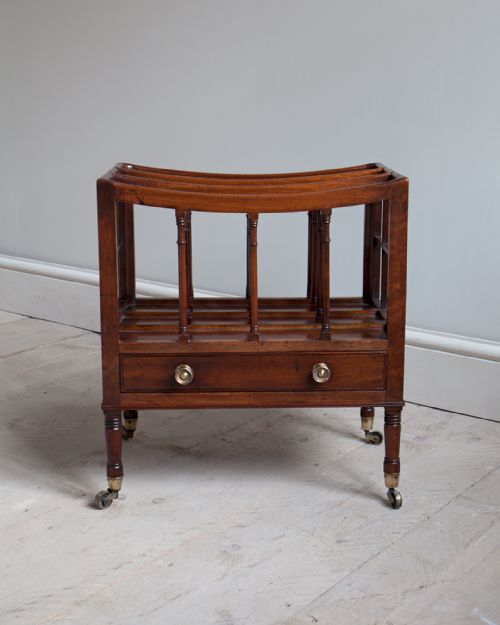 FINE QUALITY REGENCY MAHOGANY CANTERBURY - ADDITIONAL PHOTO 2
