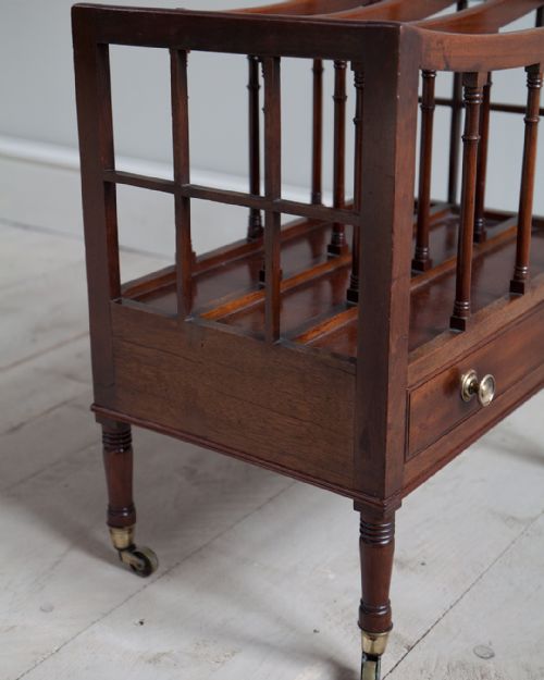 FINE QUALITY REGENCY MAHOGANY CANTERBURY - ADDITIONAL PHOTO 7