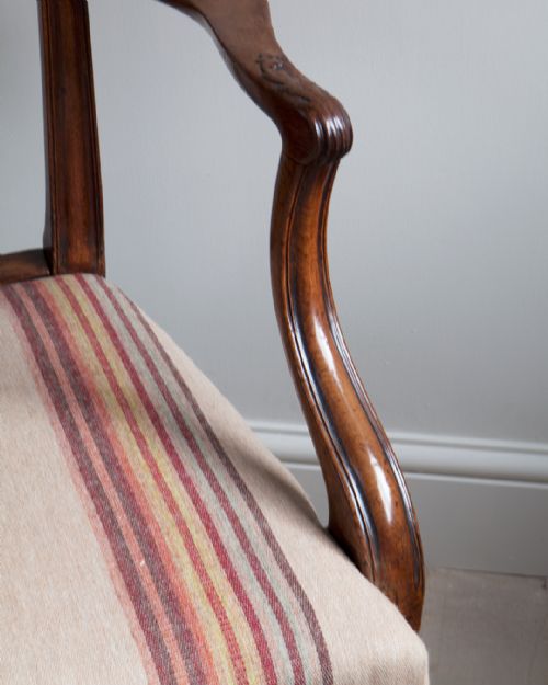GEORGE III MAHOGANY CARVER CHAIR - ADDITIONAL PHOTO 5