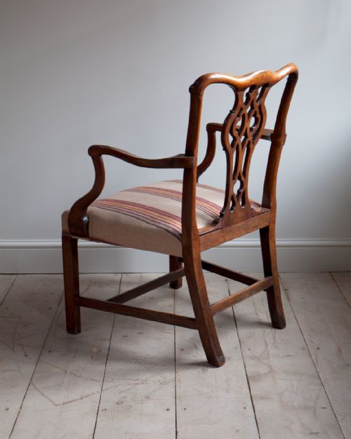 GEORGE III MAHOGANY CARVER CHAIR - ADDITIONAL PHOTO 7