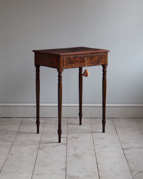 regency mahogany work table - CATEGORY: ANTIQUE TABLES - DATED 19TH CENTURY