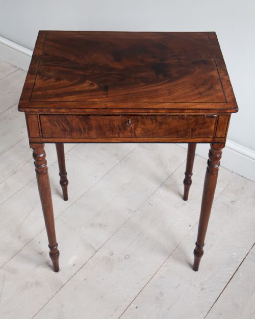 REGENCY MAHOGANY WORK TABLE - ADDITIONAL PHOTO 1