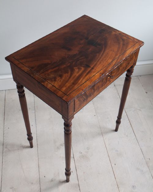 REGENCY MAHOGANY WORK TABLE - ADDITIONAL PHOTO 2