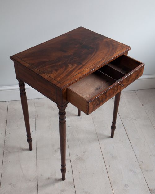 REGENCY MAHOGANY WORK TABLE - ADDITIONAL PHOTO 3