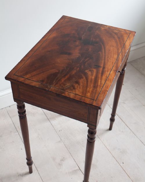REGENCY MAHOGANY WORK TABLE - ADDITIONAL PHOTO 4