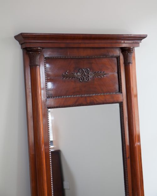 MID 19TH CENTURY FRENCH MAHOGANY DRESSING MIRROR - ADDITIONAL PHOTO 1