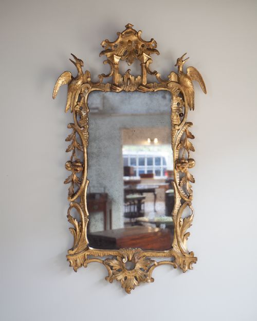 superb george iii giltwood rococo mirror - CATEGORY: ANTIQUE MIRRORS - DATED 18TH CENTURY