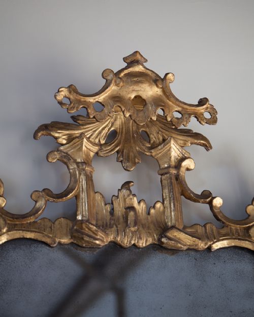 SUPERB GEORGE III GILTWOOD ROCOCO MIRROR - ADDITIONAL PHOTO 5