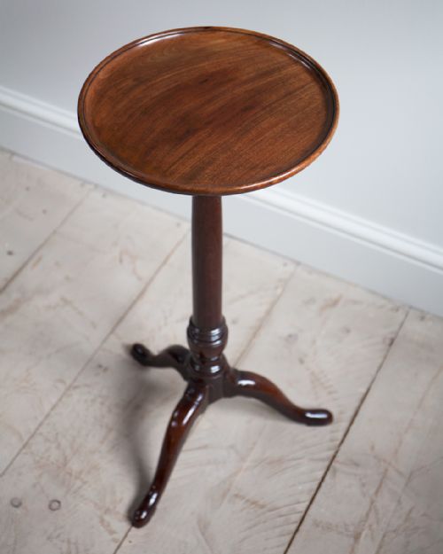 GEORGE III MAHOGANY CANDLE STAND - ADDITIONAL PHOTO 1