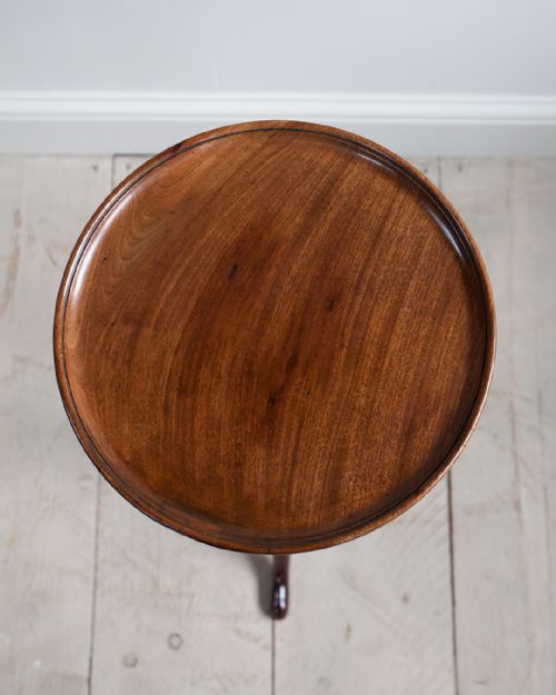 GEORGE III MAHOGANY CANDLE STAND - ADDITIONAL PHOTO 3