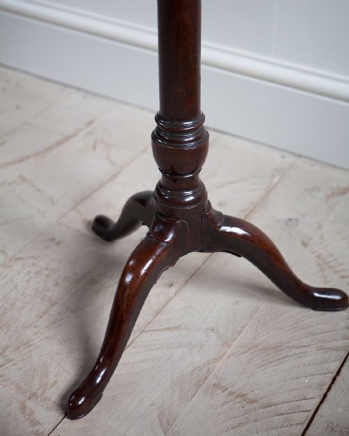 GEORGE III MAHOGANY CANDLE STAND - ADDITIONAL PHOTO 4
