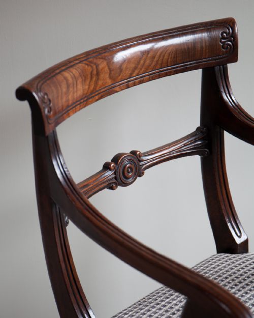 REGENCY MAHOGANY ARM CHAIR - ADDITIONAL PHOTO 2