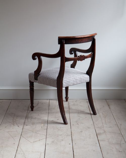 REGENCY MAHOGANY ARM CHAIR - ADDITIONAL PHOTO 5