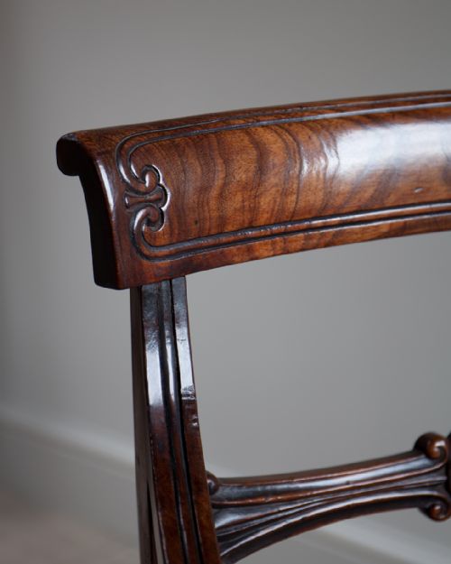 REGENCY MAHOGANY ARM CHAIR - ADDITIONAL PHOTO 6