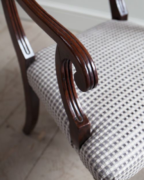 REGENCY MAHOGANY ARM CHAIR - ADDITIONAL PHOTO 7