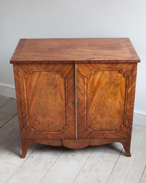 GEORGE IV FIGURED MAHOGANY SIDE CABINET - ADDITIONAL PHOTO 1