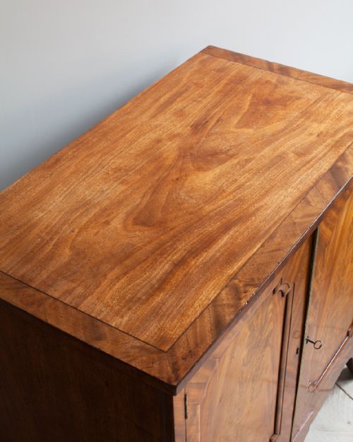 GEORGE IV FIGURED MAHOGANY SIDE CABINET - ADDITIONAL PHOTO 3