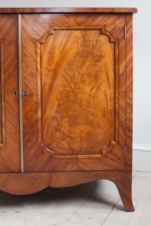 GEORGE IV FIGURED MAHOGANY SIDE CABINET - ADDITIONAL PHOTO 5