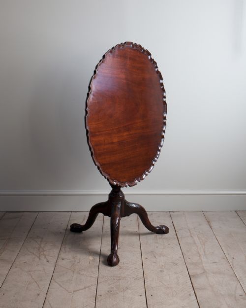GEORGE III MAHOGANY PIECRUST TABLE - ADDITIONAL PHOTO 1