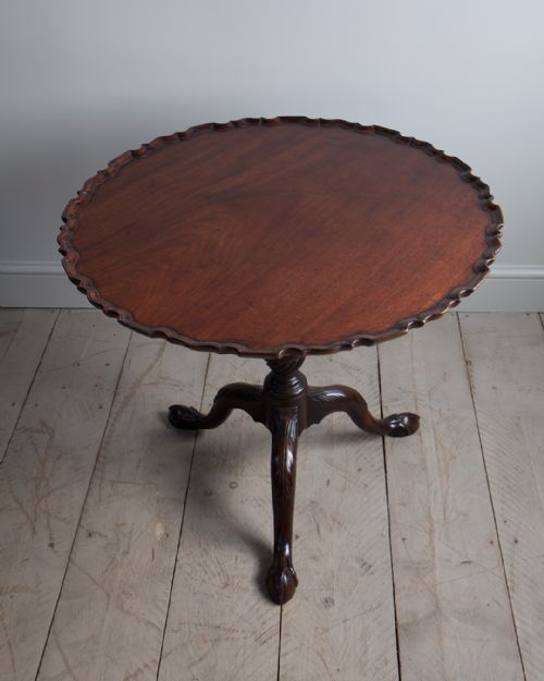 GEORGE III MAHOGANY PIECRUST TABLE - ADDITIONAL PHOTO 2