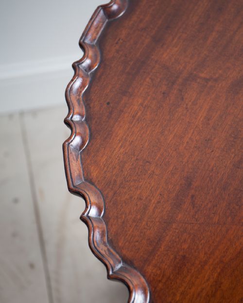 GEORGE III MAHOGANY PIECRUST TABLE - ADDITIONAL PHOTO 3