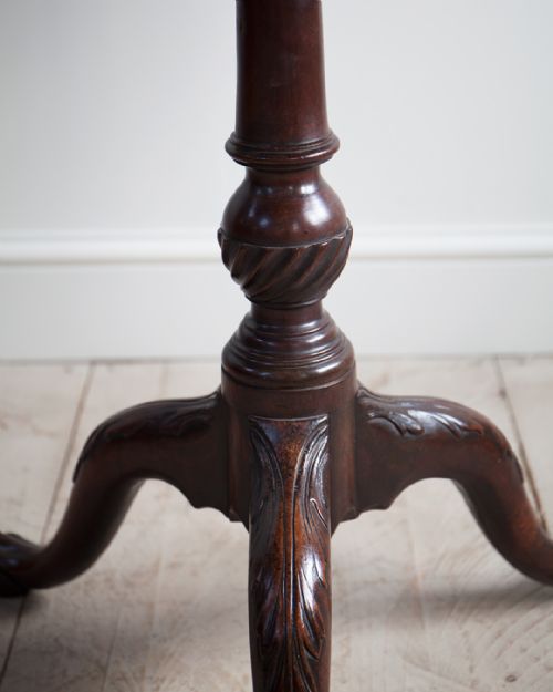 GEORGE III MAHOGANY PIECRUST TABLE - ADDITIONAL PHOTO 4